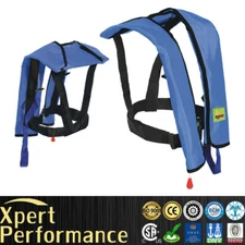 Adult Manual Inflatable Aid Sailing Kayak Canoeing Fishing Life Jacket Vest