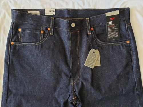 LEVI'S 501 Shrink-to-Fit Raw SELVEDGE "Daffodils" LVC style Men's Jeans 35 x 34 - Picture 21 of 22