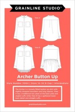 Grainline Studio Sewing Pattern Archer Shirt Women 14-30