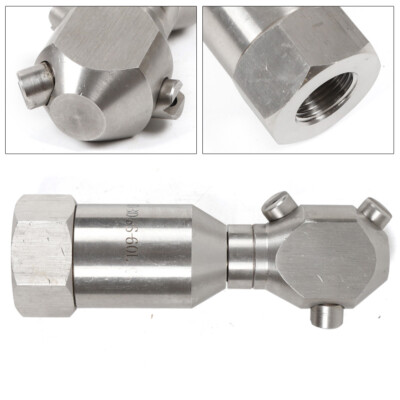 Stainless Rotating Jet Spraying Washing Nozzle Tank Barrel Pipeline Clean 1/2''