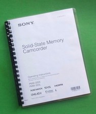 Owners Manual for Sony PMW 320K Camera 171 Pages W/Clear Covers 