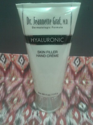 New Dr. Jeannette Graf MD Hyaluronic Skin Fuller Hand Creme 4oz New sealed 