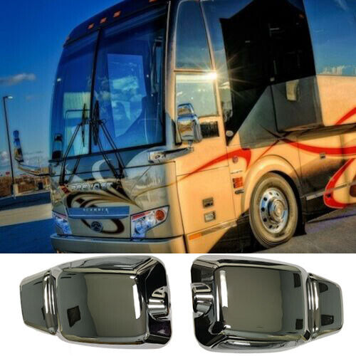 Replacement Chrome Mirror Covers for Prevost Buses/Coaches (Left and Right) - Bild 1 von 7