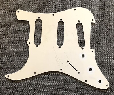 Vtg Samick SS-ST Lefty Electric Guitar Original White Pickguard