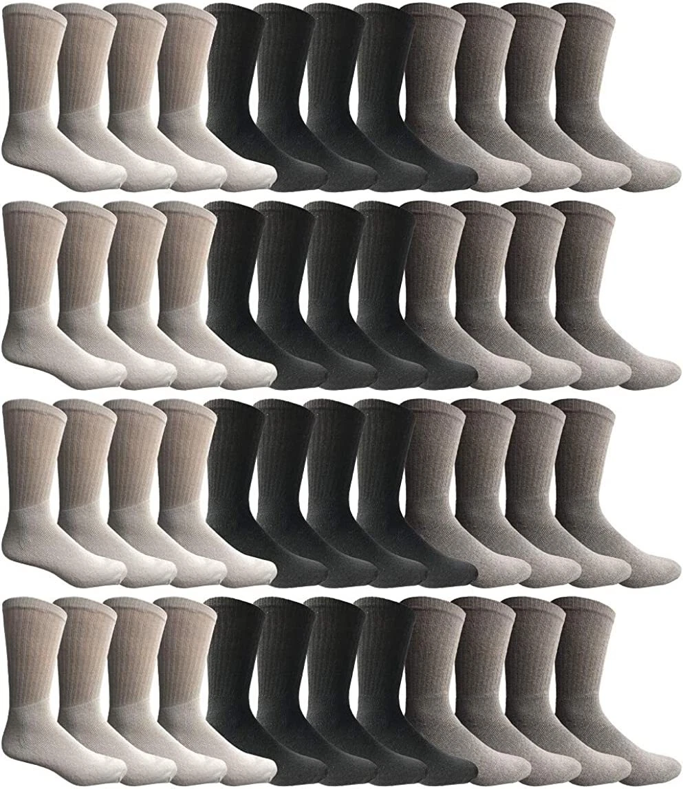 48 Pack SOCKS'NBULK Unisex Sports Crew Socks, Wholesale Bulk Pack Athletic Sock
Opens in a new windo