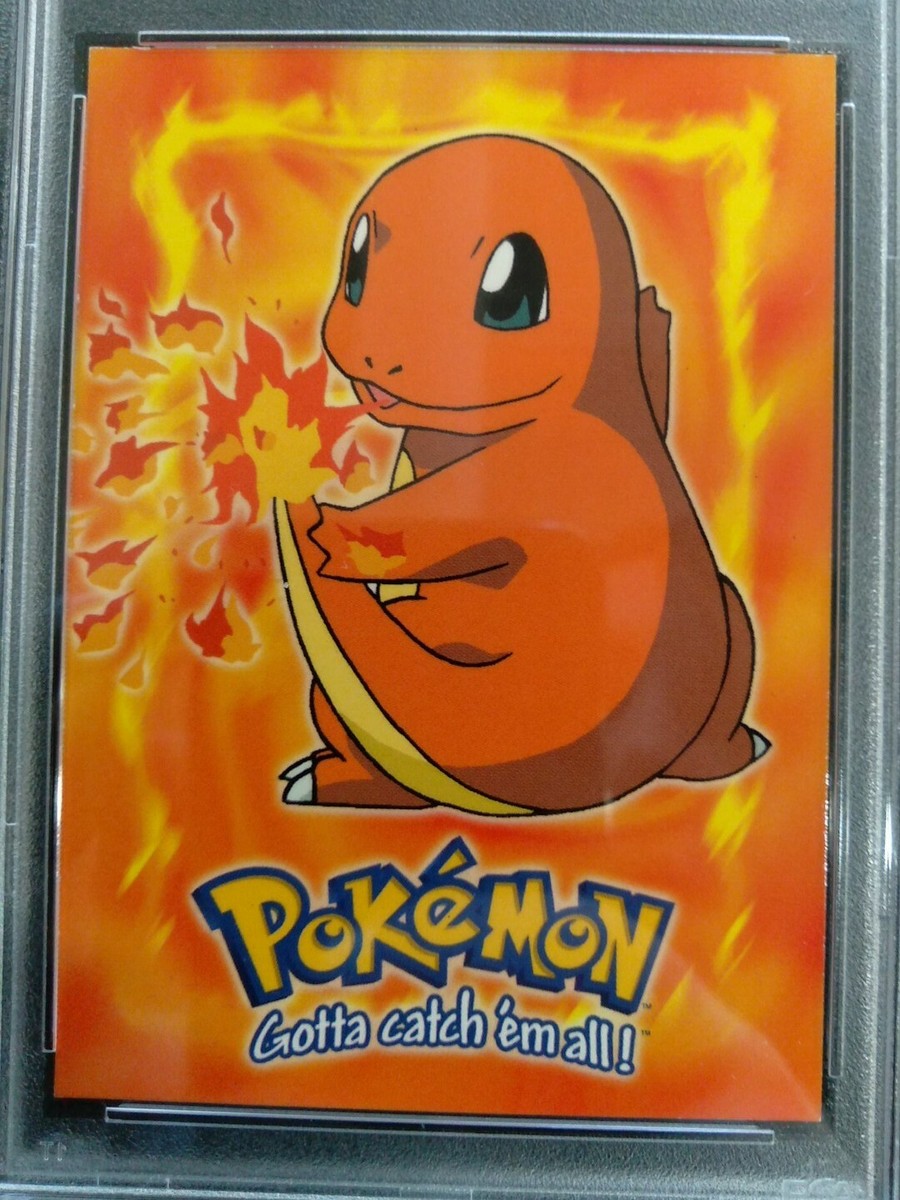 Graded PSA 8 1999 Topps Pokemon - Charmander #4 - #E4 NM