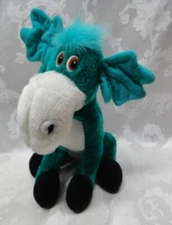 Vintage Acme Premium Supply Teal Blue Moose Antlers 12" Plush 1994 Bullwinkle