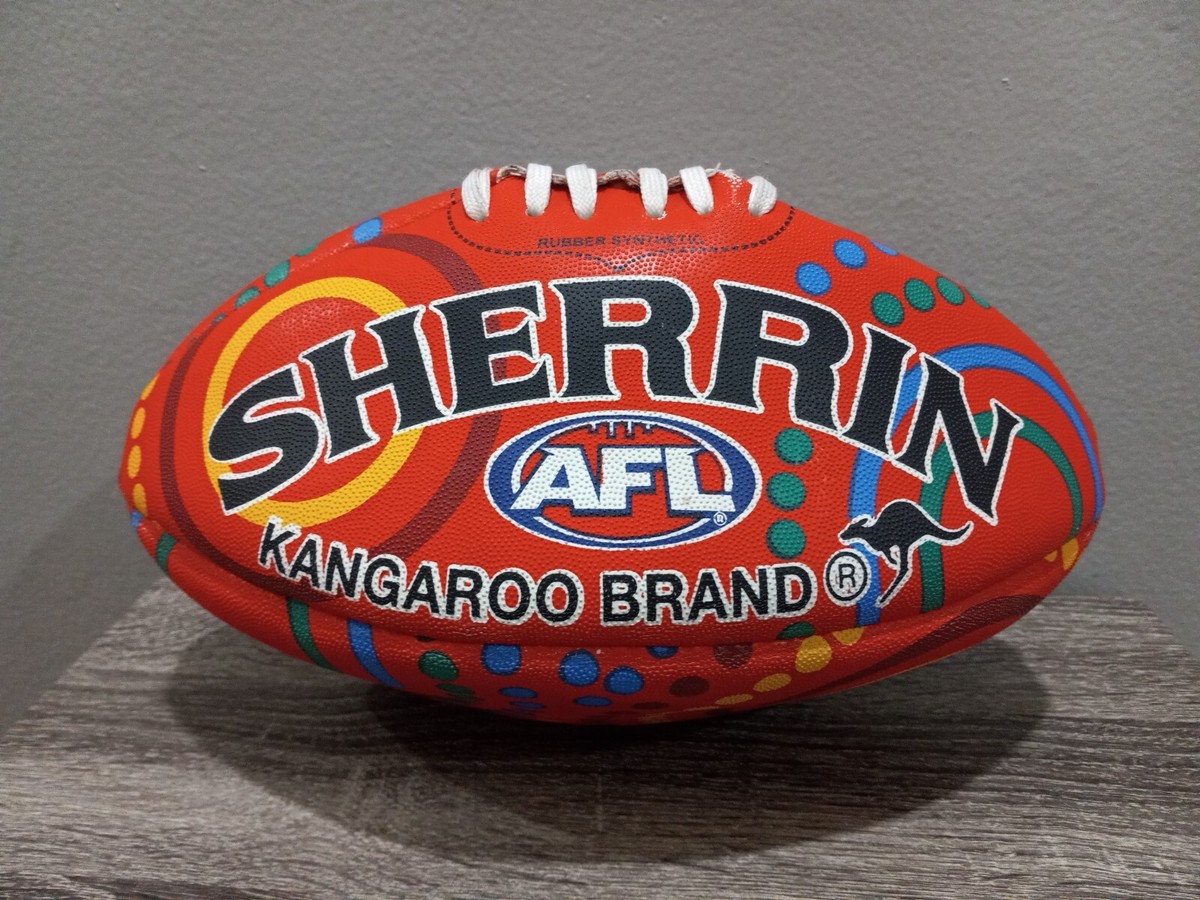 USED SHERRIN AFL FOOTBALL KANGAROO BRAND RUBBER SYNTHETIC USED SHERRIN AFL FOOTBALL KANGAROO BRAND RUBBER SYNTHETIC
