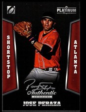 2013 Onyx Platinum Prospects Autographs Silver #PPABJP Jose Peraza Braves