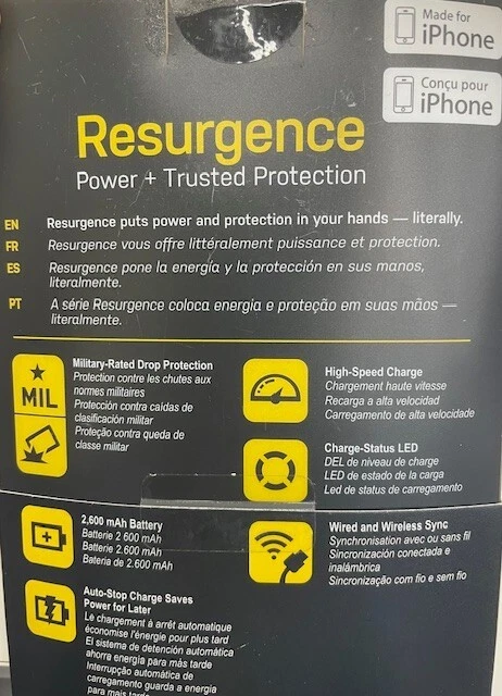 OtterBox RESURGENCE Power Case for Apple iPhone 6 - 2600mAh - BLACK - Image 4 of 4