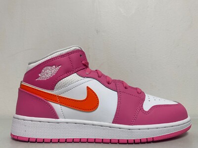 Nike Air Jordan 1 Mid GS Pinksicle Safety Orange White DX3240-681