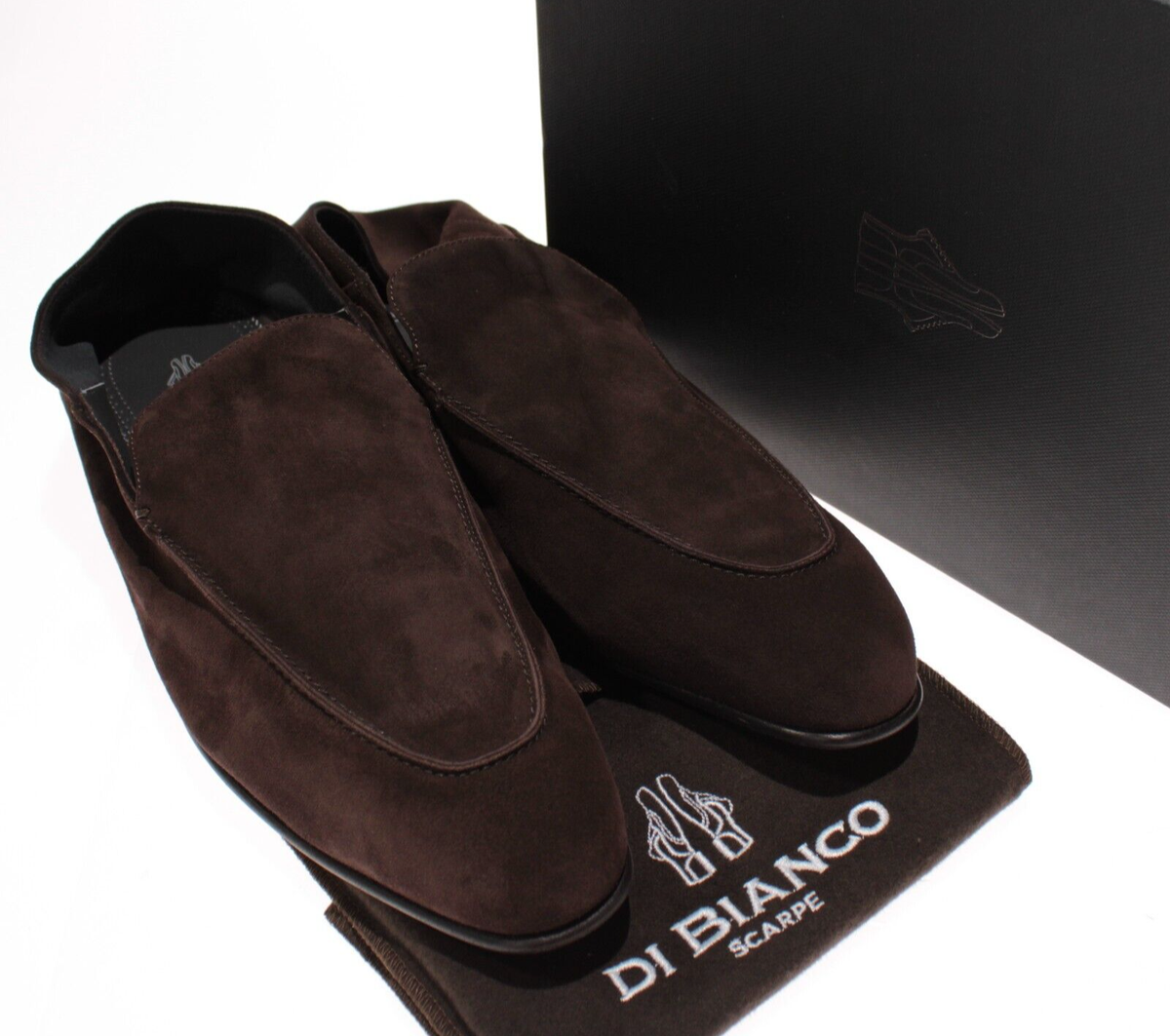 Di BIanco NWB Gallipoli Suede Loafers Size 13 US In Mahogany  display picture 1