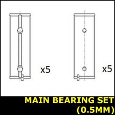 Crankshaft Main Bearing Set Fits TALBOT SAMBA Opt2/3 0.5 Oversize 0502401MB
