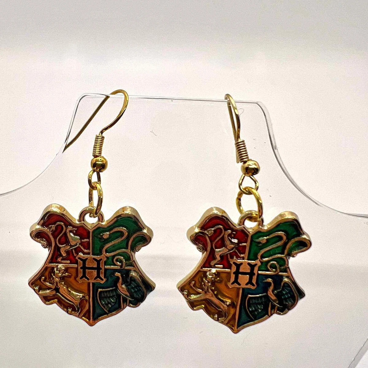 Harry potter shop slytherin earrings