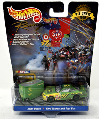 1999 HOT WHEELS Racing - NASCAR #97 John Deere Ford Taurus and