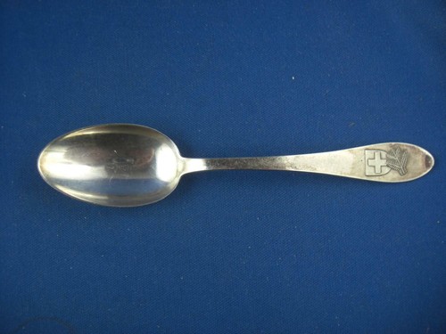 Löffel Jezler Soldaten Weihnacht 1944 Schweiz 800er Silber