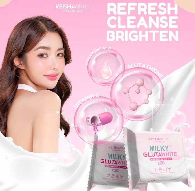 3 pcs Milky Gluta White Premium Soap 70 g /each 3 pcs Milky Gluta White Premium Soap 70 g /each