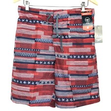 Speedo 4th Of July TurboDri 9in E Board Swim Trunks Size Men Medium