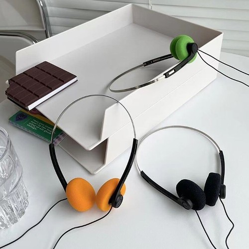 Underwire Headphone Music MP3 Retro Feelings Portable Wired Small Headphones - Photo 3/11