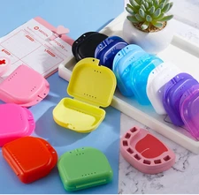 Dental Retainer Case Storage Mouth Guard Box Container for Invisalign
