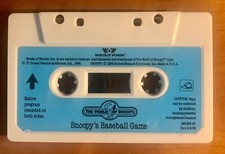 Worlds of Wonder Talking Snoopy Snoopy's Baseball Game Cassette Tape