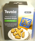 Set of 2 Tovolo Plane & Clouds Sandwich Cutter Airplane Sandwich keeper Storage — photo 2