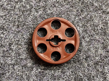 Lego 4185 altes braun Zahnrad Riemenscheibe 3x3 6 Löcher - Technic Wagenrad - T3