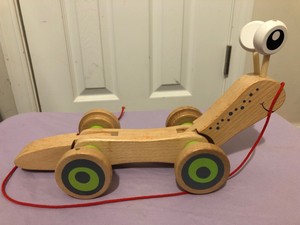 hape snail pull toy