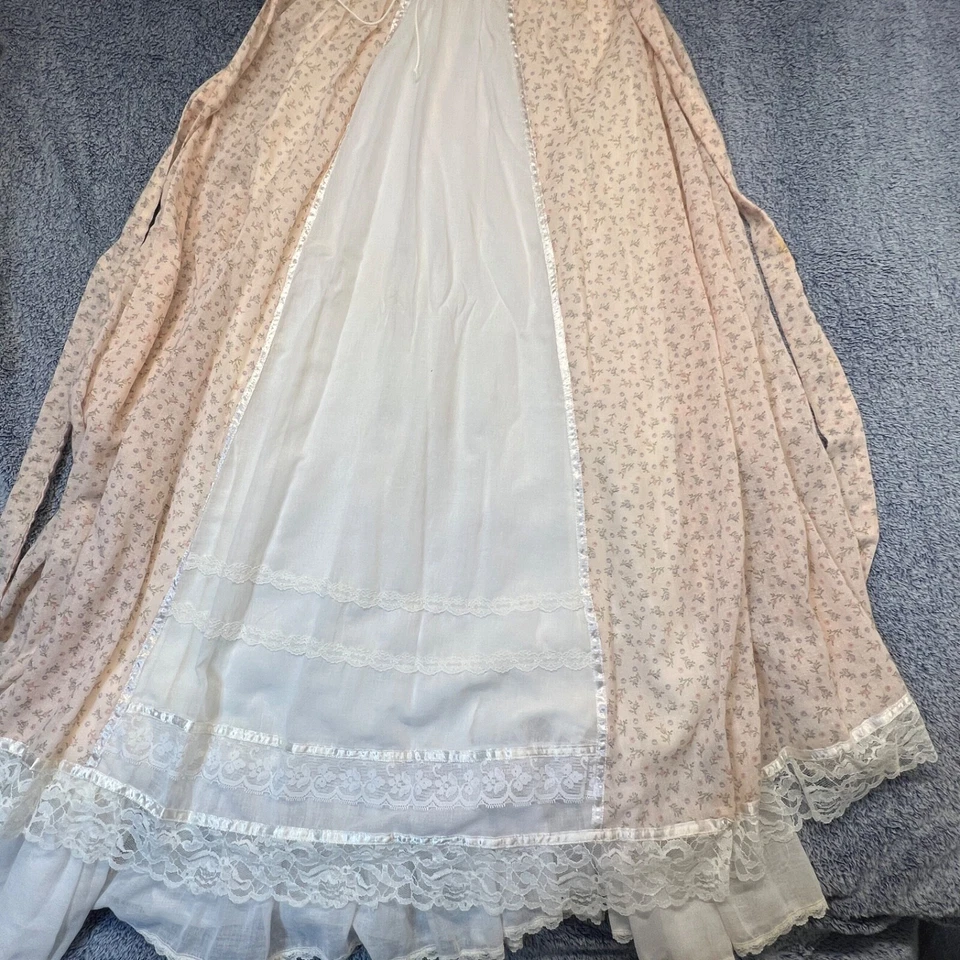 VTG Gunne Sax Jessica Womens 9 Maxi Dress Prairie Cottagecore Boho Hippie 70s - Image 2 of 4