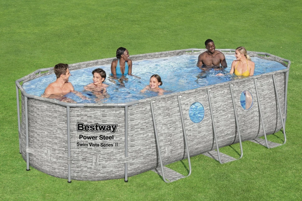 Bestway Power Steel 549x274x122cm Pool Filterpumpe und Zubehör Gartenpool 56716 - Bild 2 von 4