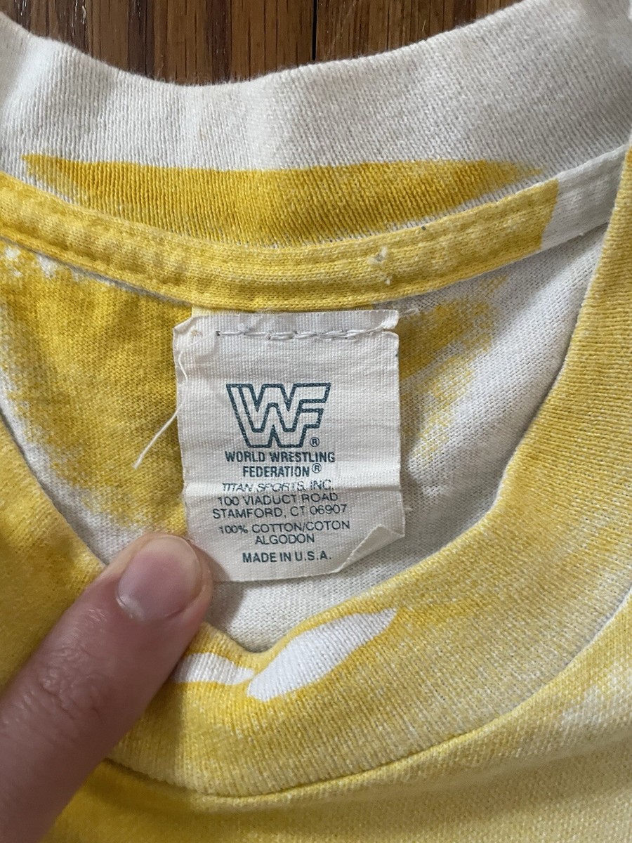 T-shirt Vintage WWF Razor Ramon Années 90 - Imprimé Intégral - Taille XL - Coton