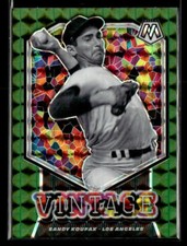 2021 Panini Mosaic #V15 Sandy Koufax Vintage Green