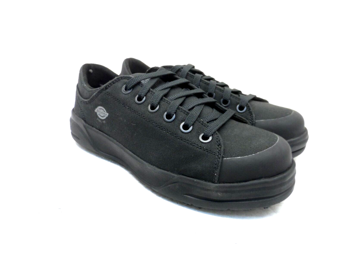 Dickies Women's Low-Cut Supa Dupa Steel Toe Casual Work Shoes Black Size 8W
