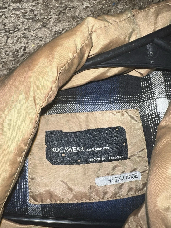 Chaleco Rocawear vintage con franela interior talla 2XL para hombre Foto 4 de 4