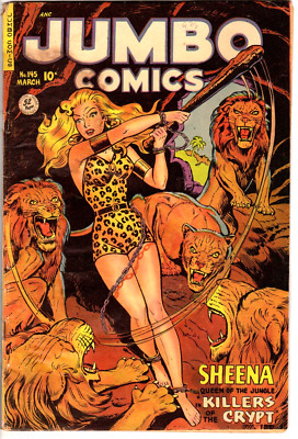 Jumbo Comics # 145 (VG- 3.5) 1951.  GGA Sheena