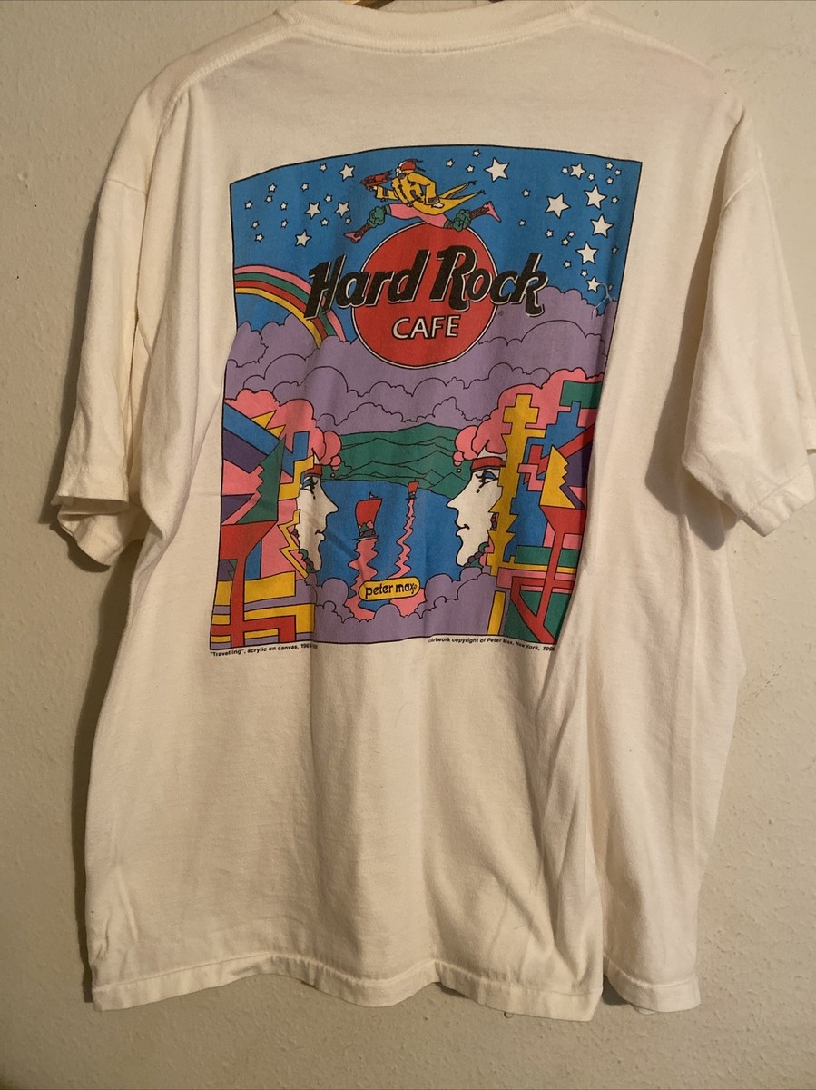 90s ハードロックカフェ　tシャツ　ピーターマックス　アート　XL 90s ハードロックカフェ tシャツ ピーターマックス アート XL