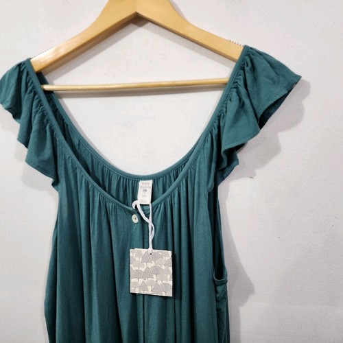 Kate Quinn Flutter Sleeve Midi Dress Teal Green NWT Womens Plus Size XXL Stretch - Picture 22 of 24