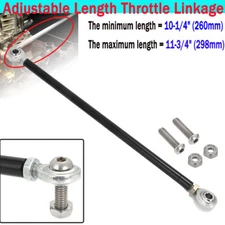 Universal Adjustable Length Throttle Linkage - up to 11-3/4" L Aluminum Durable