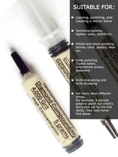 Diamond Polishing Lapidary Paste 4,000 Grit 3-6 Micron (H) 50% Concentration, 5g