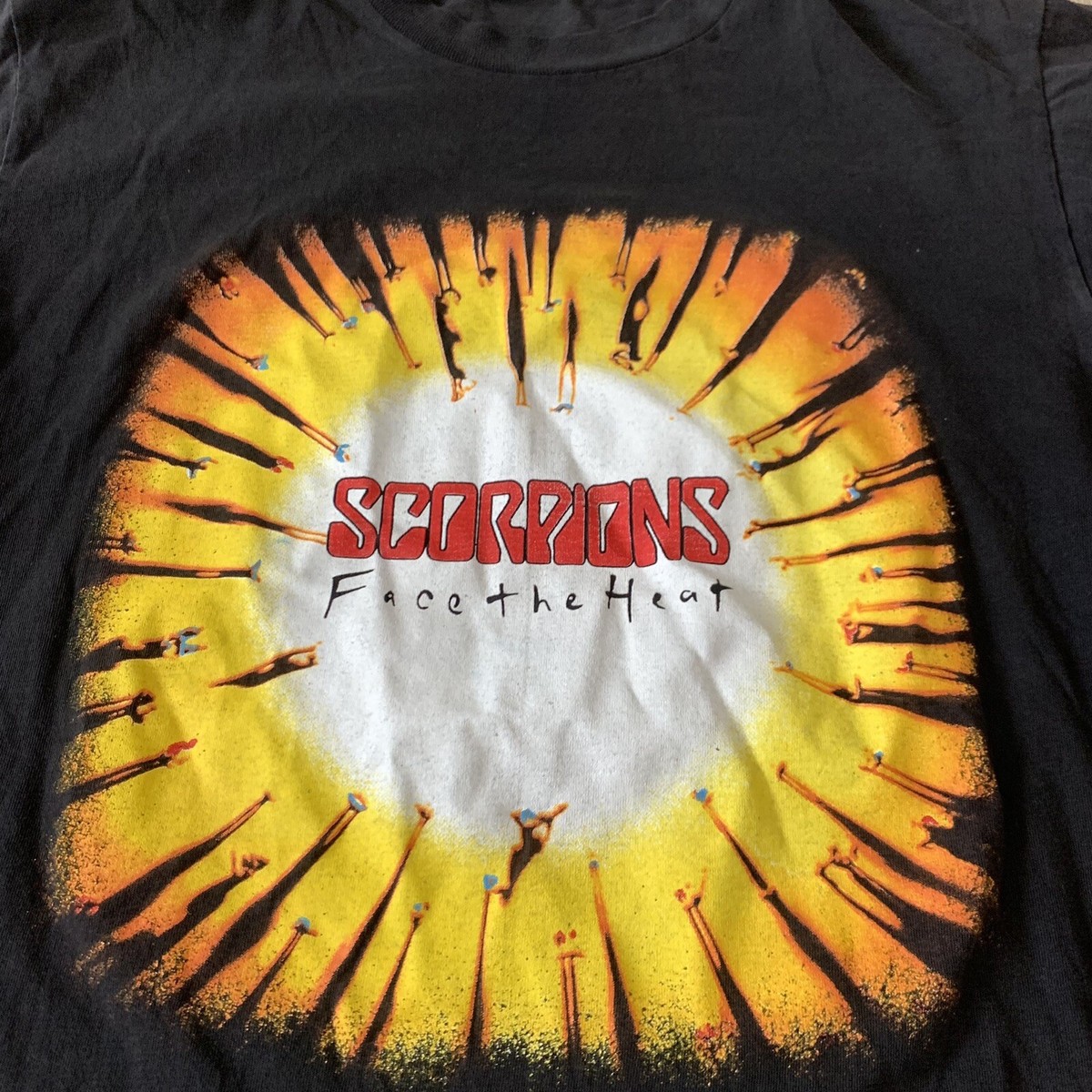Vintage 90s Scorpions Face The Heat Concert Tour T Shirt L