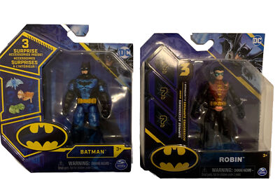 DC Batman Spin Master Batman And Robin Action Figures With Surprise Accessories
