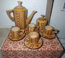 Toy Dollhouse Tea Set Bamboo shanghai handicrafts