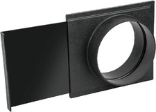 POWERTEC 70279 Dust Collection Blast Gate, 6 Inches ABS Plastic 6, 1PK, Black
