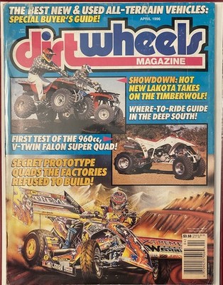 Dirt Wheels Magazine April 1996 Honda TRX250 Yamaha Banshee Suzuki Kawasaki