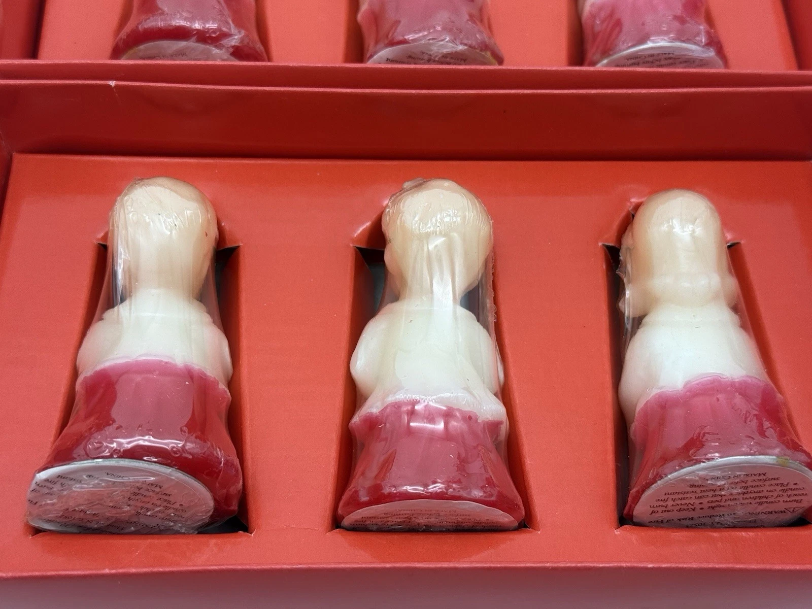 Vintage Shiny Brite Christopher Radko Lot of 2 Boxes Christmas Caroler Candles - product detail image 11