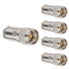 PL259 Coax Connectors, 5-Pack PL-259 UHF Male Clamp Connector PL259 UHF Plug Mal