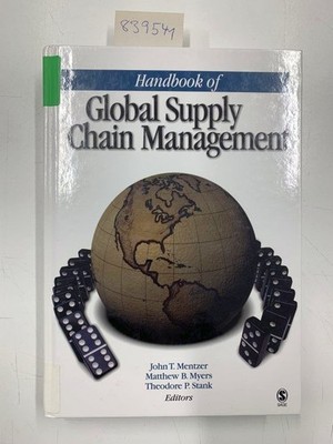 Handbook of Global Supply Chain Management Mentzer, John T., Matthew B. Myers an
