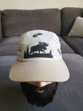 VTG 1997 REL-A-VANT Products MOOSE Duck Cotton Adjustable Snapback Cap Hat GREAT
