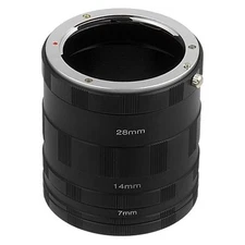 Macro Extension Tube Set Compatible with Sony E-Mount Cameras for Extreme Mac...
