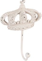 Clayre & Eef 6Y5773 Wandhaken Eisen Weiß Antik 14X7X19 Cm Wandhaken Shabby